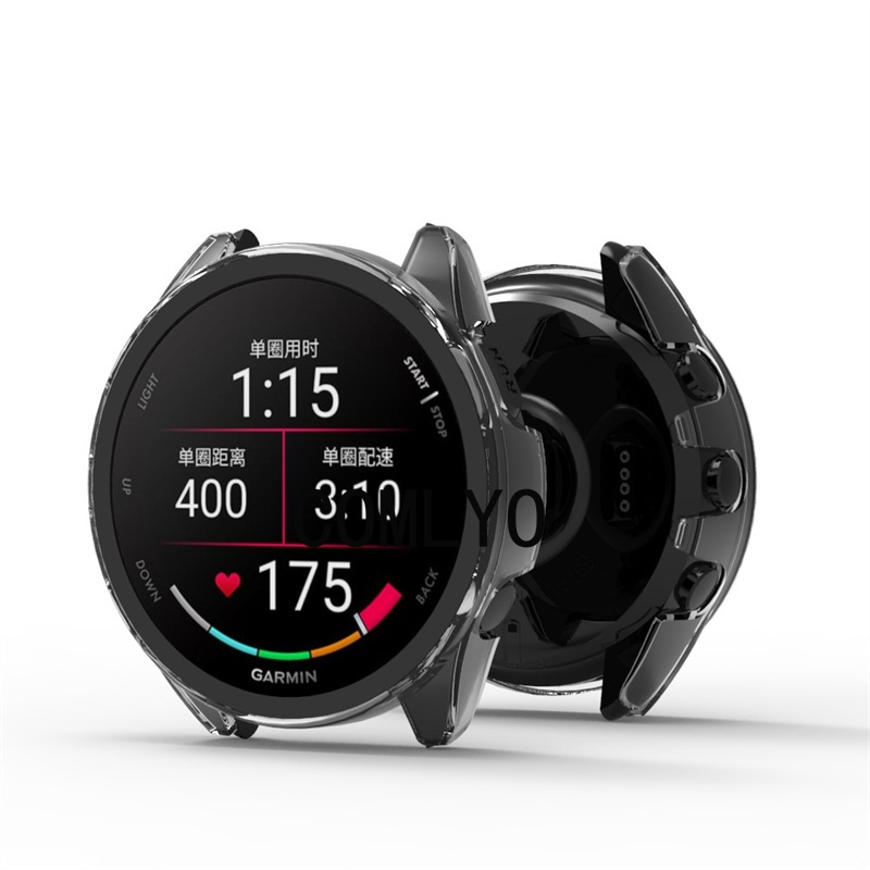 สําหรับ Garmin Forerunner 165 เคส กระจกนิรภัย ป้องกันหน้าจอ ฟิล์มกันชน ป้องกันเต็มรูปแบบ พอร์ตชาร์จ ปลั๊กกันฝุ่น - รูปที่ 3