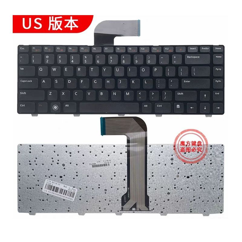 ใหม่สําหรับ DELL Vostro V1440 V1450 V2420 V2520 V3350 2520 US แป้นพิมพ์สีดํา