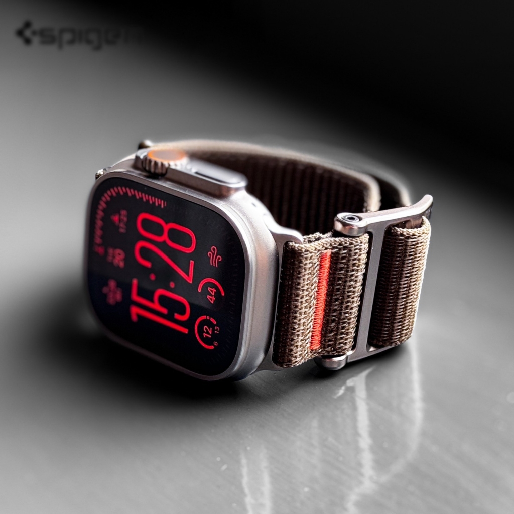 Sgp DuraPro สายนาฬิกาข้อมือไนล่อน ระบายอากาศ พร้อมหัวเข็มขัดโลหะ สําหรับ iWatch Ultra2 iWatch Ultra 49 มม. 45 มม. 44 มม. iWatch Series 9 8 SE2 7 6 5 4 3 2