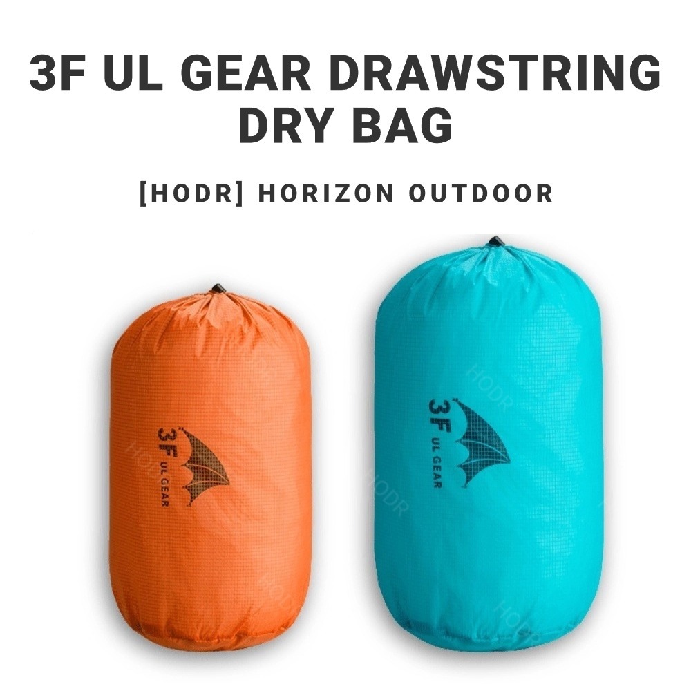 【HODR】3F UL GEAR ถุงเก็บของ 15D ไนลอนเคลือบซิลิโคน | กันน้ำ น้ำหนักเบา | ถุงจัดระเบียบเสื้อผ้า ถุงเดินทาง แบบรูดปิด ถุงกันน้ํา ถุงเก็บเสื้อผ้ากลางแจ้ง ถุงทะเล ถุงกันน้ำ ถุงเก็บมัดปาก ถุงเก็บเสื้อผ้า 15D/210T ความแข็งแรงและน้ำหนักเบา