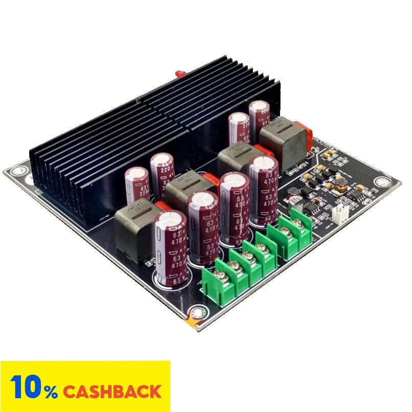 ⭐บอร์ดขยายเสียงสเตอริโอดิจิทัล HIFI Dual Core TPA3255 2 ช่อง 600W+600W Class D TL072 OP AMP 19V-52V