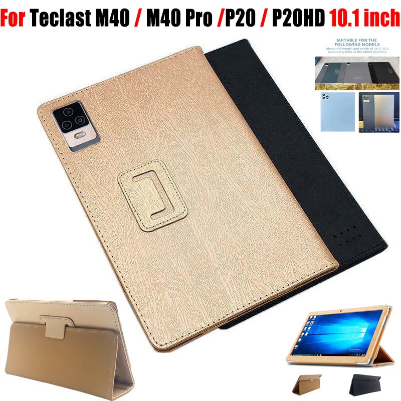 สําหรับ Teclast M40 M40 Pro P20 P20HD 10.1 นิ้วคุณภาพสูง PU หนังผ้าไหมรูปแบบขาตั้งฝาครอบ Simple Drop ทนแท็บเล็ตป้องกันกรณี