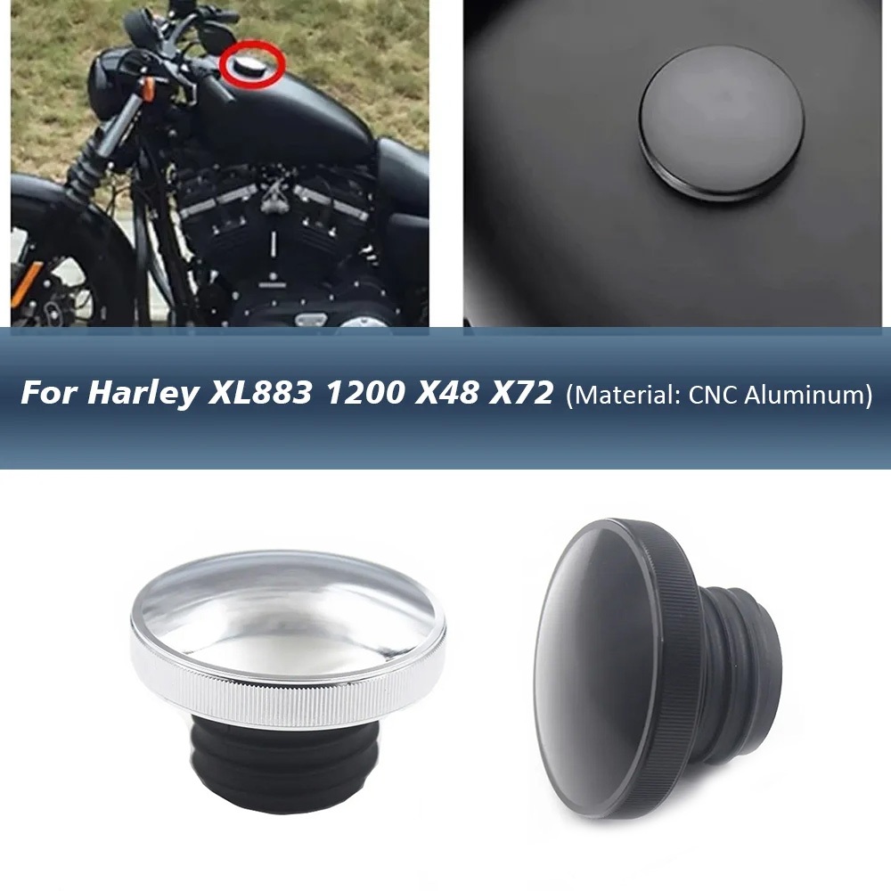 รถจักรยานยนต์การใช้ถังหมวกน้ํามันการใช้แก๊สถังสําหรับ Harley XL883 1200 X48 X72