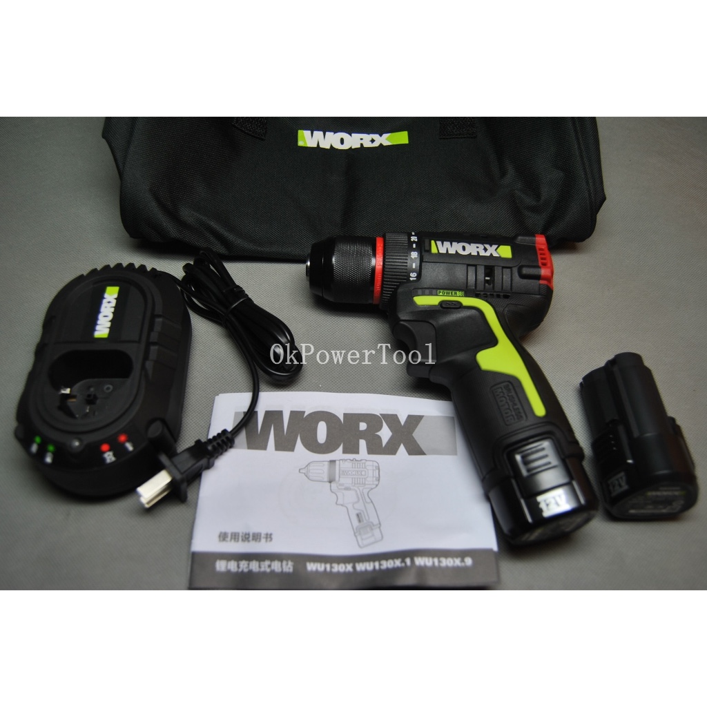 Worx (WORX) สว่านไขควงไฟฟ้าไร้สาย 12V WU130X