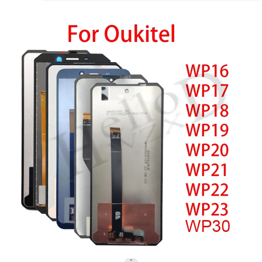หน้าจอ LCD ใหม่สําหรับ Oukitel WP16 WP17 WP18 WP19 WP20 WP21 WP22 WP23 WP30 PRO จอแสดงผล LCD หน้าจอส