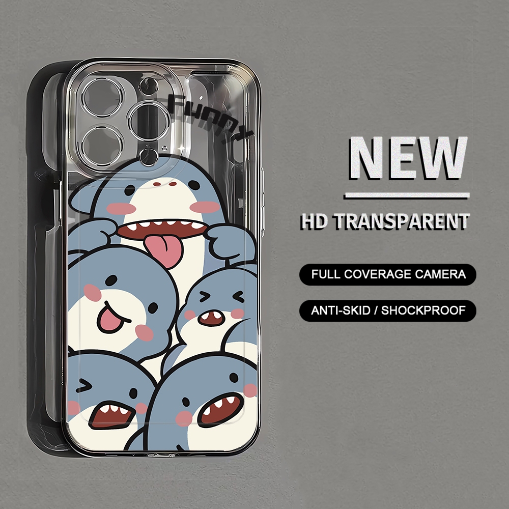 เคสโทรศัพท์มือถือแบบนิ่ม ใส ลายการ์ตูน HD สําหรับ iPhone 15 14 13 12 11 Promax 7 8 Plus X XR Xs Max