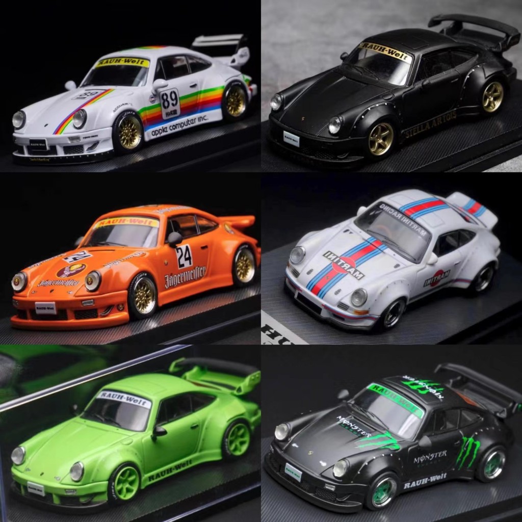 โมเดลรถยนต์อัลลอย MC 1/64 Porsche RWB930