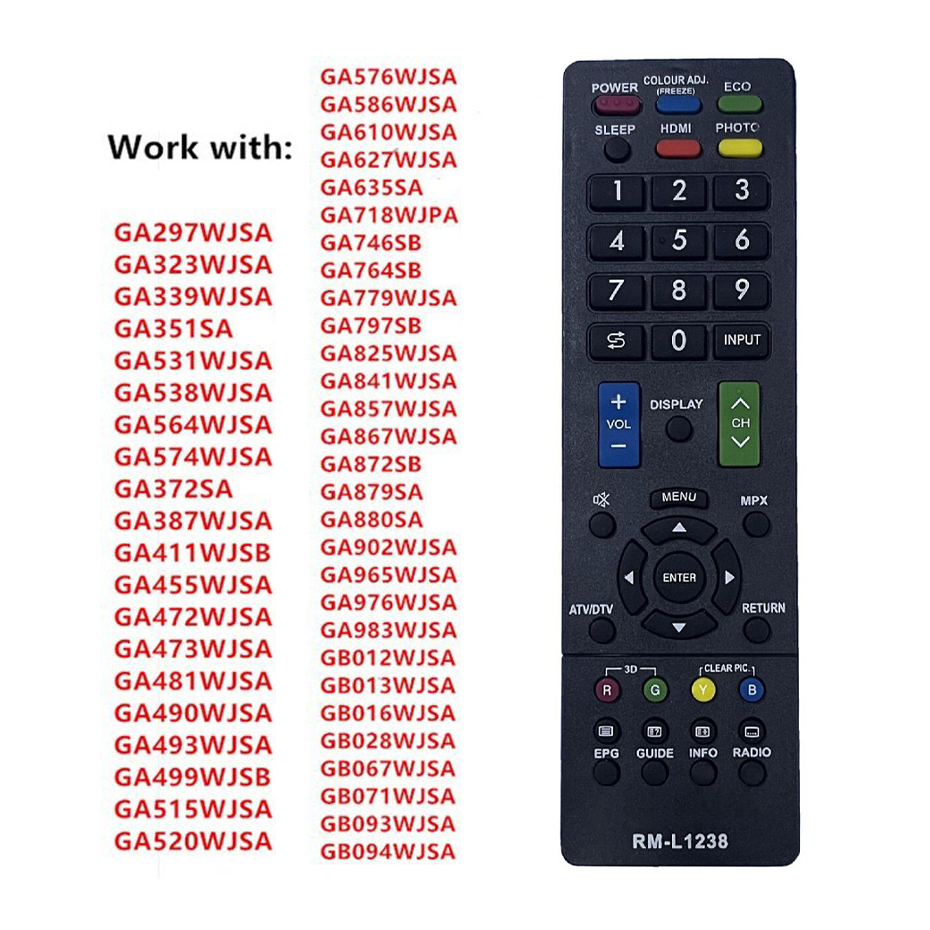 รีโมทสากล remote รีโมททีวี SHARP LCD LED Plasma TV รีโมท ใช้ได้กับทุกรุ่น RM-L1238