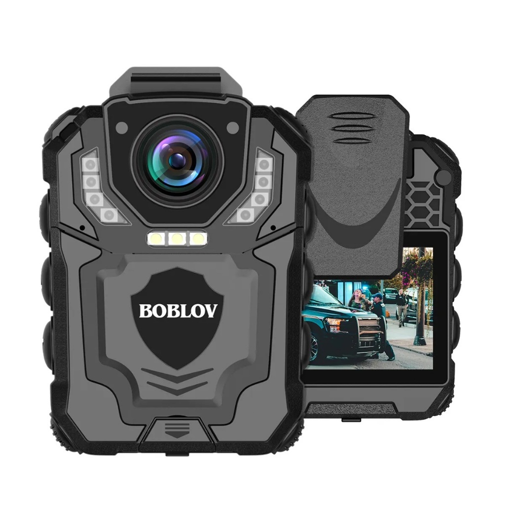 กล้องติดตัว Boblov T5 กล้องแอคชั่น Vlogging 1296P กล้องบันทึกเสียงตํารวจ พร้อมตัวป้องกันไฟล์ เวอร์ชั่นกลางคืน บันทึกลูป