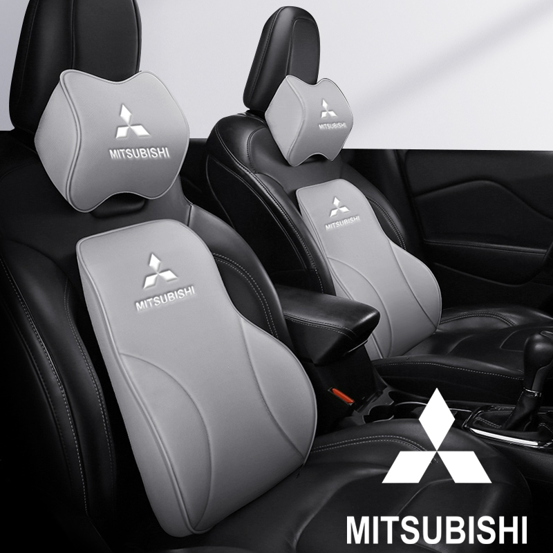 หน่วยความจําโฟมรถหัวคอหมอนรถ Headrest คอสนับสนุนที่นั่งสําหรับ Mitsubishi ASX RVR Pajero Sport Outla