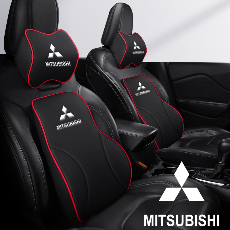 หน่วยความจําโฟมรถหัวคอหมอนรถ Headrest คอสนับสนุนที่นั่งสําหรับ Mitsubishi ASX RVR Pajero Sport Outla