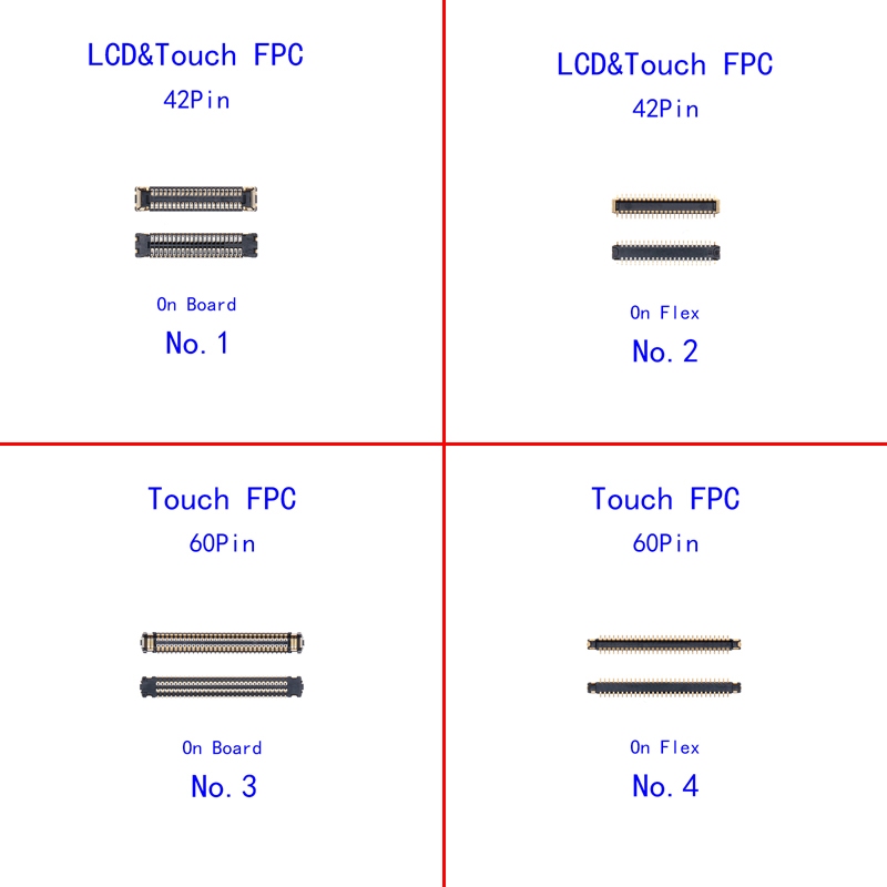2-10PCS จอแสดงผล LCD FPC Connector บนเมนบอร์ดสําหรับ IPad Air4 Air 4 10.9 นิ้ว A2316 A2324 A2325 A2072 หน้าจอสัมผัส Flex Plug