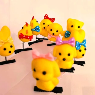 ใหม ่ ตลกเป ็ ดสีเหลือง Hairpin Macaron star ฤดูใบไม ้ ผลิคลิปสําหรับเด ็ กของขวัญ Hairclip