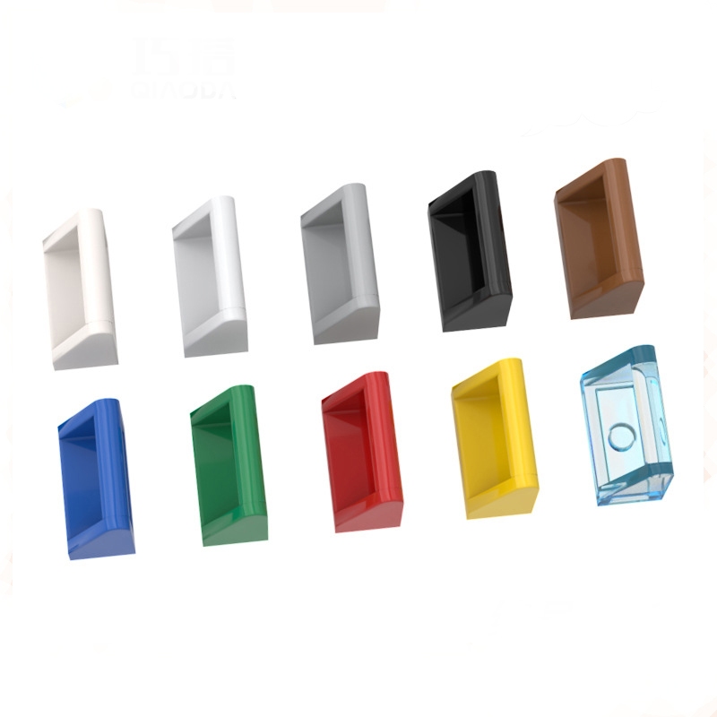 10 ชิ้น MOC อะไหล่ 2432 กระเบื้องดัดแปลง 1 x 2 พร้อมที่จับอิฐที่เข้ากันได้ DIY Assmble Building Blocks อนุภาคเด็กปริศนาของเล่นของขวัญ
