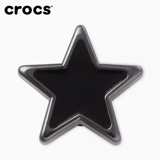 หัวเข็มขัด รูปดาวห้าแฉก ประดับเพชรคริสตัล สีม่วง สําหรับตกแต่งรองเท้า Crocs