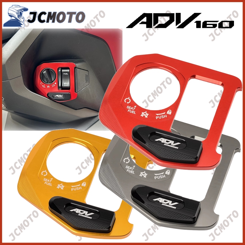 ฝาครอบปุ่มสวิตช์จุดระเบิด CNC อุปกรณ์เสริม สําหรับ Honda ADV160 ADV 160 2022-2024