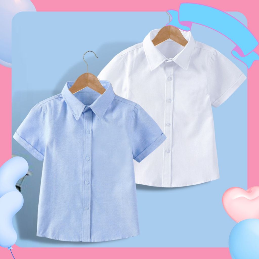 【จัดส่งจากประเทศไทย】"เสื้อโปโลแขนสั้นสำหรับเด็กผู้ชายรุ่นใหม่ เหมาะสำหรับโอกาสทางการ ดีไซน์เรียบง่ายทันสมัย ใส่สบายระบายอากาศได้ดี เหมาะสำหรับวัยรุ่นใส่"