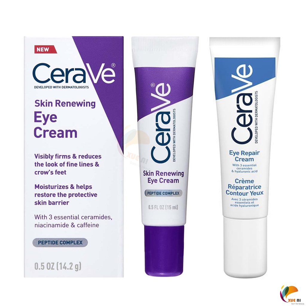 Cerave Skin Renewing Eye Cream อายครีม 14.2 กรัม CeraVe Hydrating Moisturizing Lightening Dark Circl