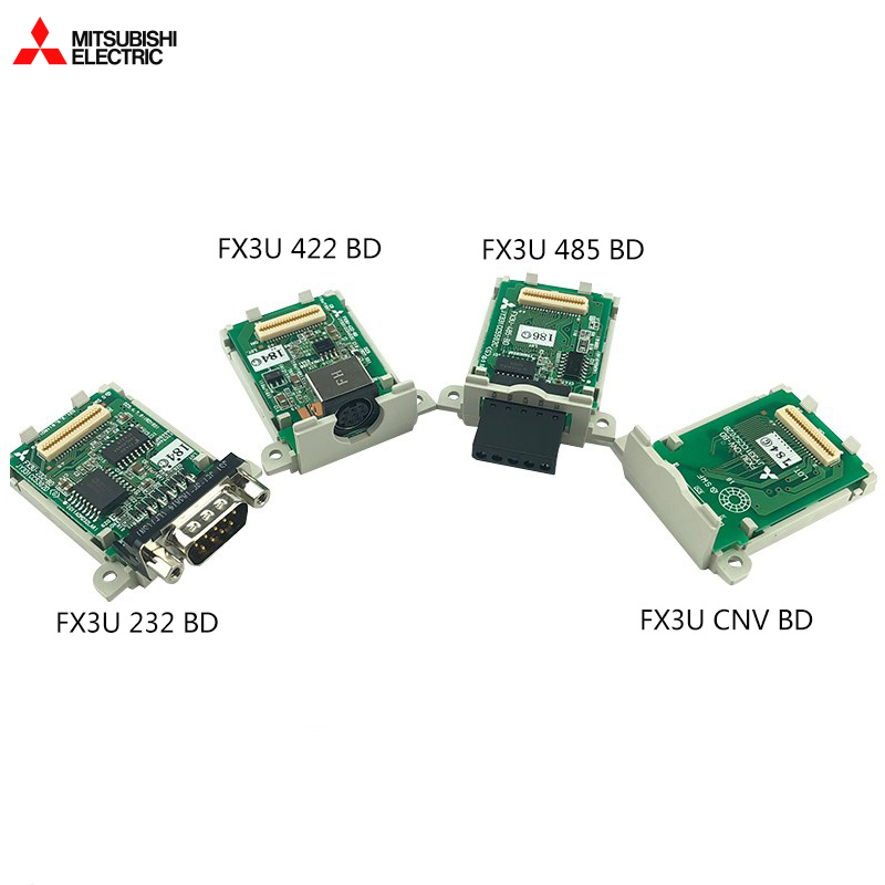 ใหม่ บอร์ดสื่อสาร Mitsubishi PLC FX3G-485 232 422 1DA BD FX1N-232 485 485 2AD 1DA CNV-BD FX3U-232 485 422 CNV USB-BD FX2N-232 485 2482 242 BD