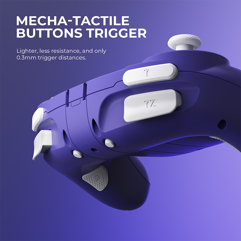 [BEST SELLER] NYXI Wizard คอนโทรลเลอร์เล่นเกมบลูทูธเกมแพดไร้สาย Joypad สีม่วงสําหรับตัวควบคุม Nintendo Switch GamePad COD