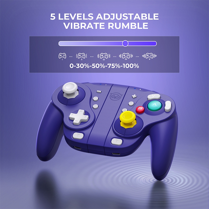 [BEST SELLER] NYXI Wizard คอนโทรลเลอร์เล่นเกมบลูทูธเกมแพดไร้สาย Joypad สีม่วงสําหรับตัวควบคุม Nintendo Switch GamePad COD