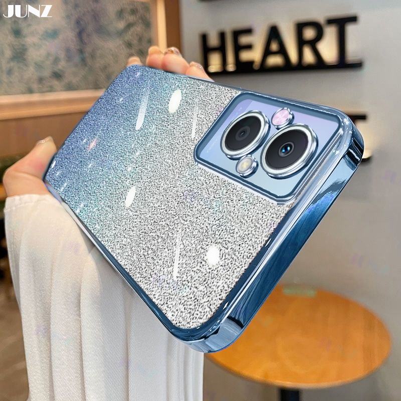 [NORQIK] ปลอกอ่อนสําหรับ OPPO Reno 7Z 5G/Reno 8Z 5G 14 13 12 11 10 Pro Plus 5G Clear Gradient เคสโทร