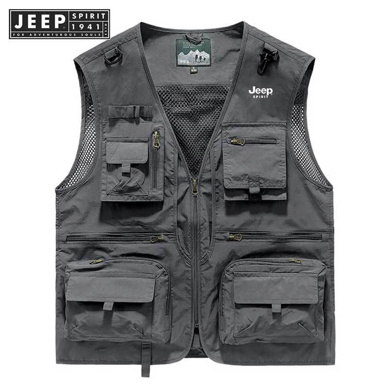 JEEP SPIRIT 1941 ESTD 2023 เสื้อกั๊กกีฬา ระบายอากาศ คุณภาพสูง สําหรับผู้ชาย
