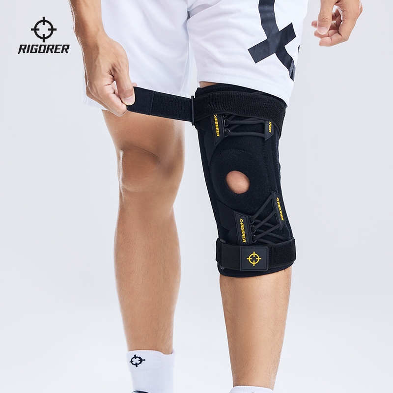 Rigorer กีฬาเข่า Pads สําหรับบาสเกตบอล 1PCS ความหนาแน่นสูงความยืดหยุ่น Breathable Pressurize เข่าสนับสนุนแขนป้องกันลื่นเข่า Pad