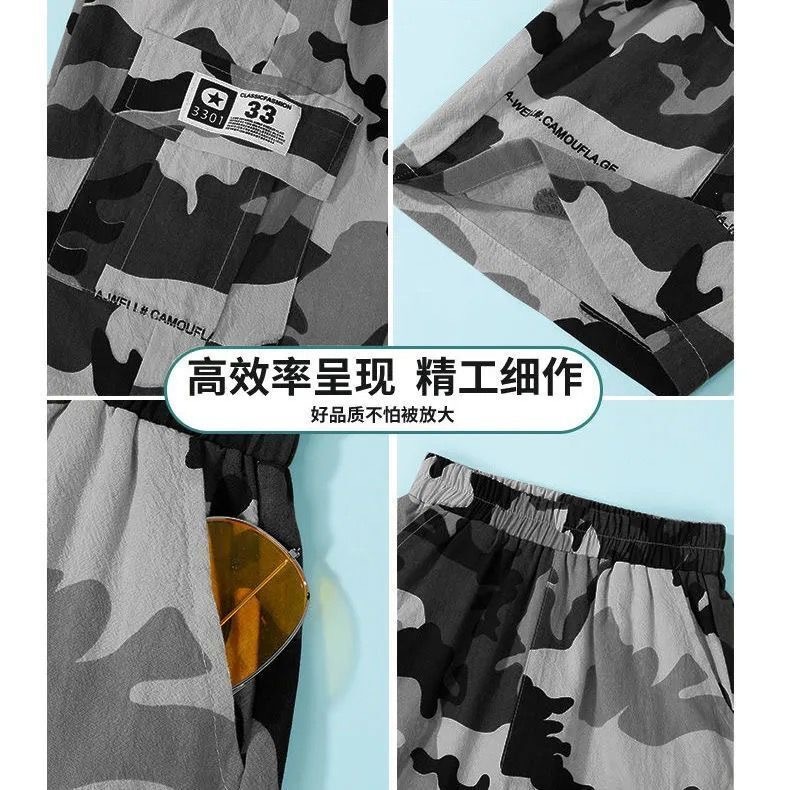 [จัดส่งทันที] กางเกงขาสั้น ผ้าฝ้าย 100% สามส่วน สําหรับเด็กผู้ชาย ราคาโรงงาน - รูปที่ 7