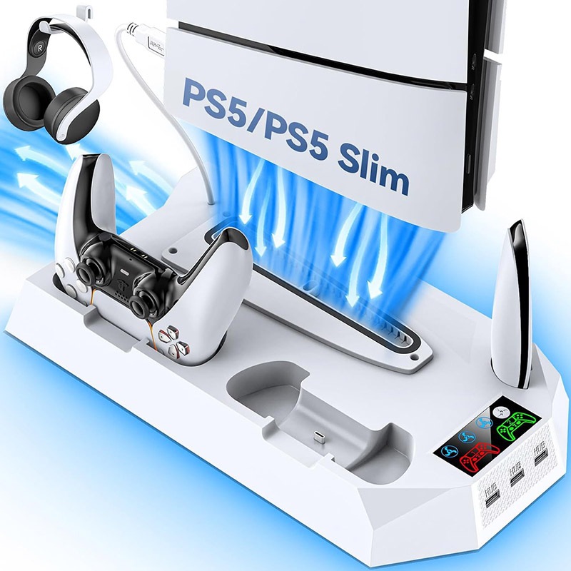 พัดลมระบายความร้อน PS5 อุปกรณ์เสริม สําหรับ PS5 Slim PS5 PS5 PS5 Digital Disc Edition PlayStation 5
