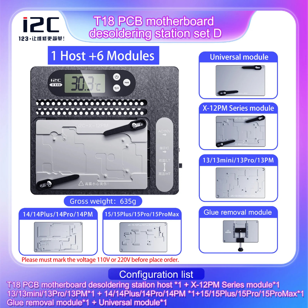 เมนบอร์ดแยกชิป CPU I2C T18 แม่เหล็ก สําหรับ iPhone X-15PM