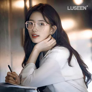 LUSEEN แว่นตาโฟโตโครมิก ทรงสี่เหลี่ยม ป้องกันรังสียูวี ป้องกันแสงสีฟ้า สําหรับผู้ชาย และผู้หญิง AG2237