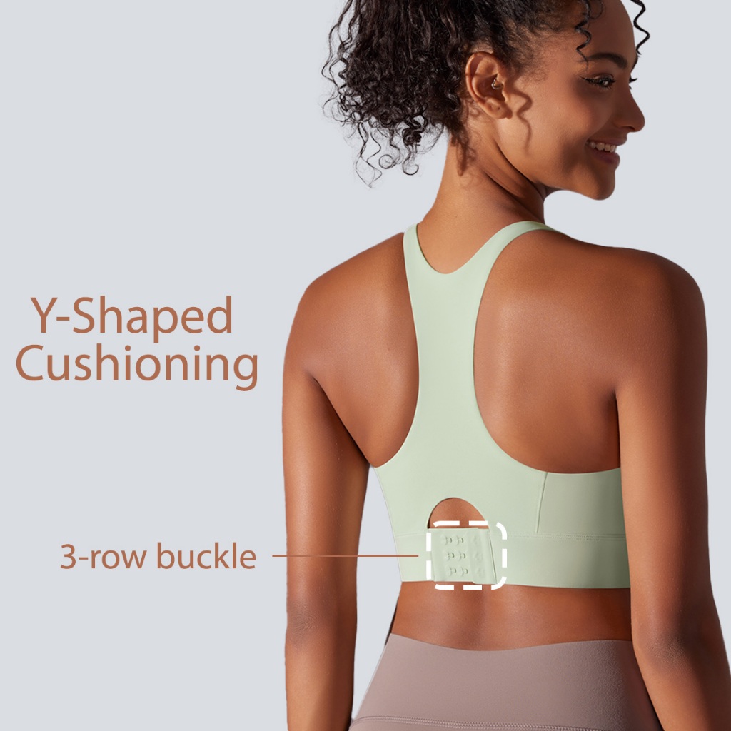Nessaj สปอร์ตบราผู้หญิง สนับสนุนสูง Push Up Y-Back แห้งเร็ว เซ็กซี่ สําหรับโยคะและฟิตเนส
