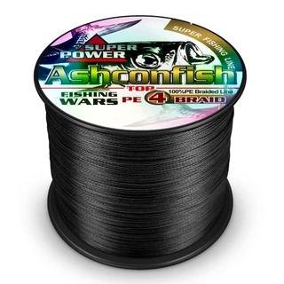Ashconfish สาย PE ถัก4 เส้น ยาว 300เมตร Dyneema สาย PE X4 สายเบ็ดตกปลา สีดำ สีแดง