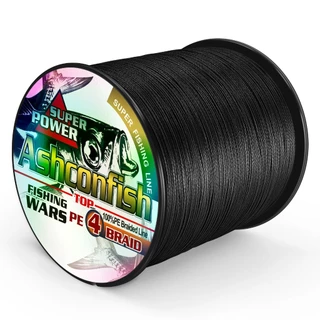 Ashconfish สาย PE ถัก4 เส้น ยาว 300เมตร Dyneema สาย PE X4 สายเบ็ดตกปลา สีดำ สีแดง