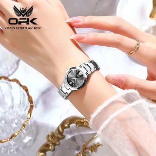OPK นาฬิกาข้อมือผู้หญิง กันน้ํา 100% เรืองแสง ผู้หญิง แฟชั่น นาฬิกาแท้ นาฬิกาควอตซ์ 8105-YH