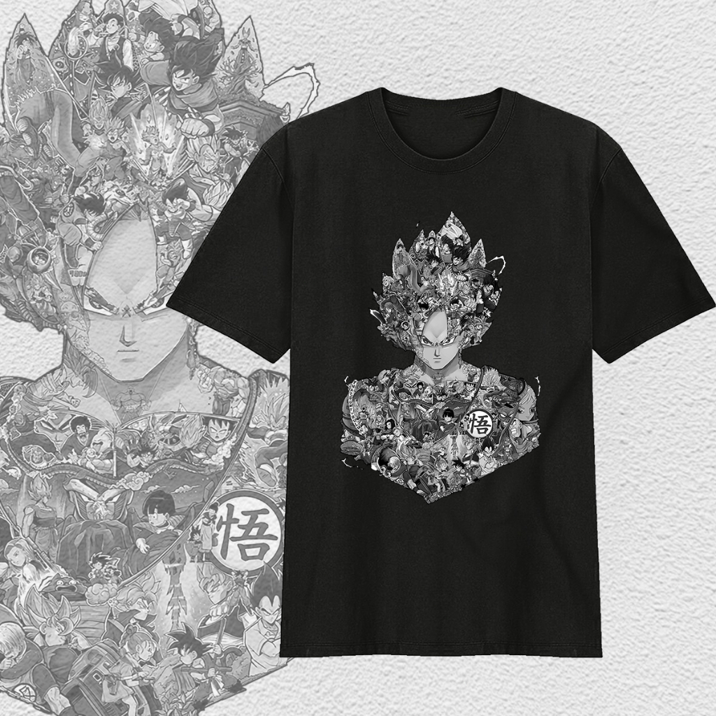เสื้อดราก้อนบอล โงกุน ToriyamaAkira Goku DragonBall T-shirt ผ้าCotton 100%  ไม่จำกัดเพศ