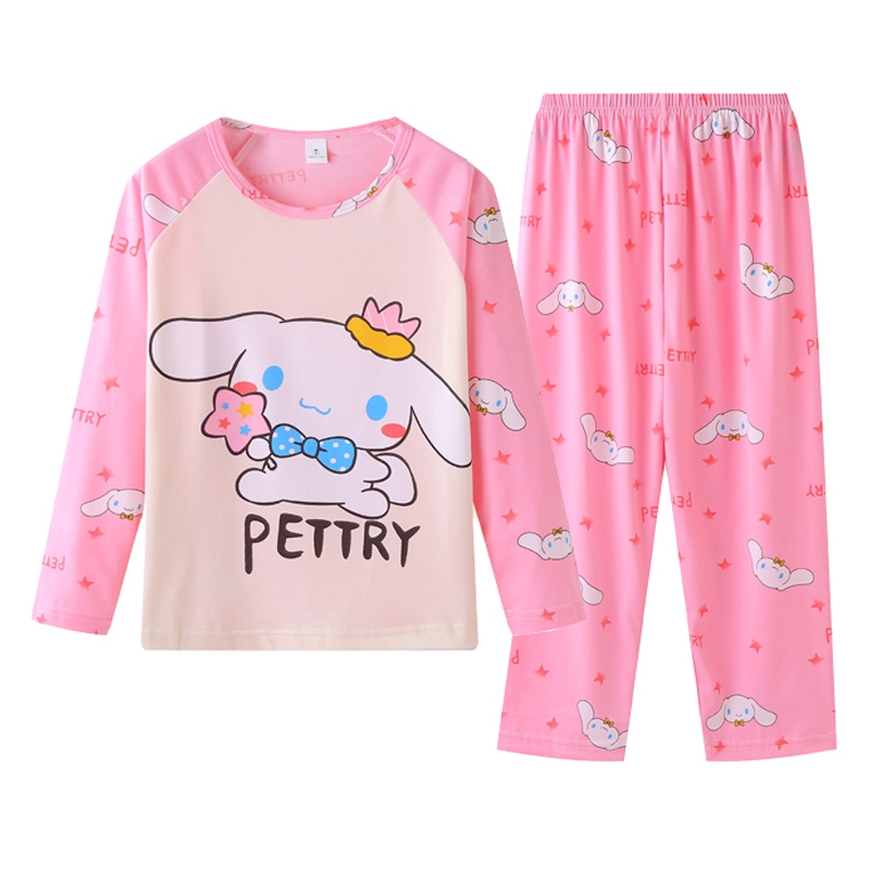 ชุดนอนเด็กผ้าซูเปอร์คูล ยืดหยุ่น เพศกลาง เสื้อผ้ากลางคืน เด็กชาย เด็กหญิงตัวเล็ก คอกลม ทันสมัย ผ้าไหมนม กางเกงขายาว แขนยาว เสื้อผ้ากลางคืน for เด็ก 10-11 ปี ขายส่ง - รูปที่ 5