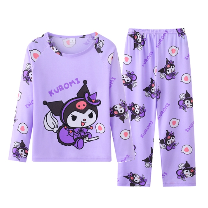 ชุดนอนเด็กผ้าซูเปอร์คูล ยืดหยุ่น เพศกลาง เสื้อผ้ากลางคืน เด็กชาย เด็กหญิงตัวเล็ก คอกลม ทันสมัย ผ้าไหมนม กางเกงขายาว แขนยาว เสื้อผ้ากลางคืน for เด็ก 10-11 ปี ขายส่ง - รูปที่ 6