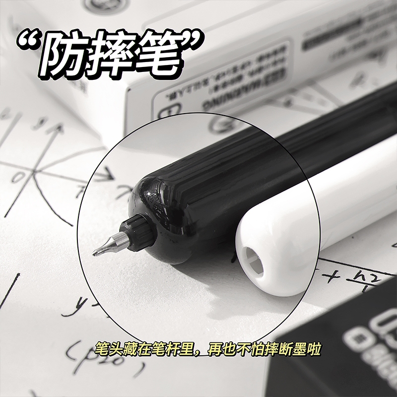 Languo Doudou ปากกาหัว CS แบบพกพา แห้งเร็ว สีดํา สําหรับนักเรียน