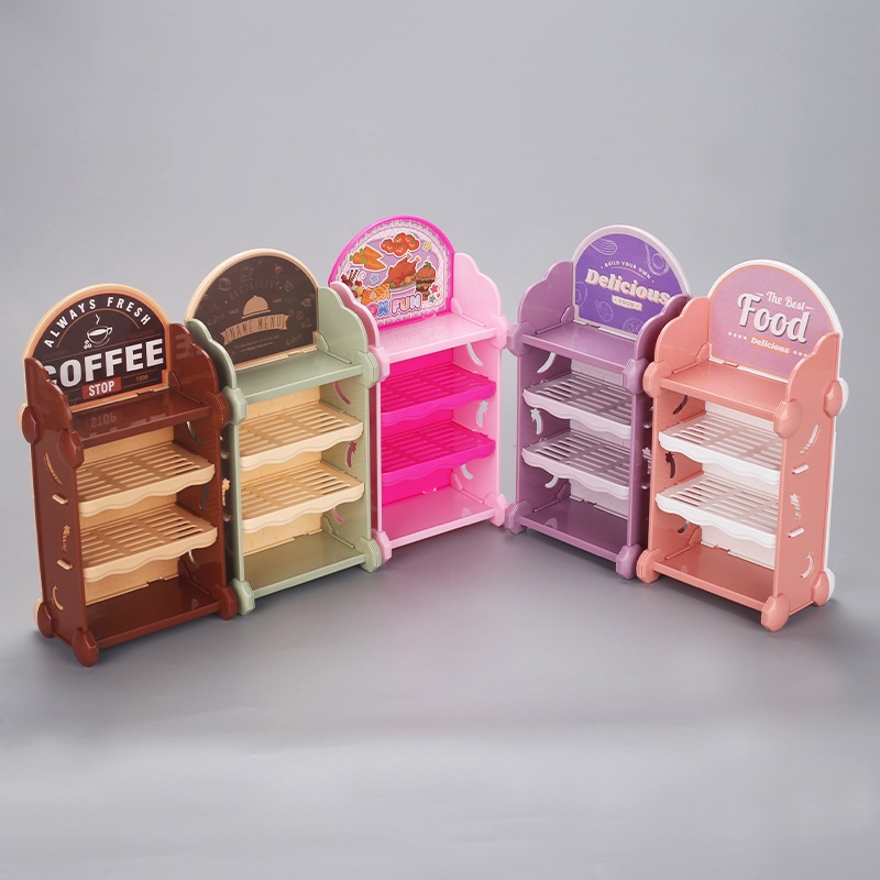 โมเดลชั้นวางขนมหวานจําลอง ขนาดเล็ก สําหรับตกแต่งบ้าน ตู้ไวน์