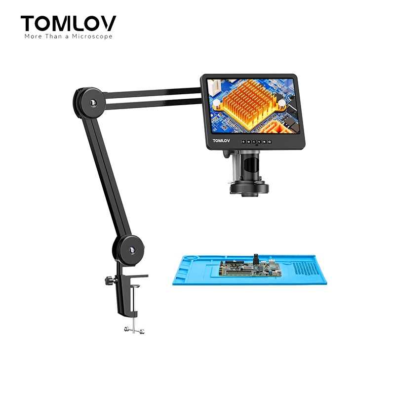 [🔥Multi-purpose Adjustable Digital Microscope🔥] [🔥With HDMI🔥]TOMLOV DM602 กล้องจุลทรรศน์บัดกรีดิจิทั