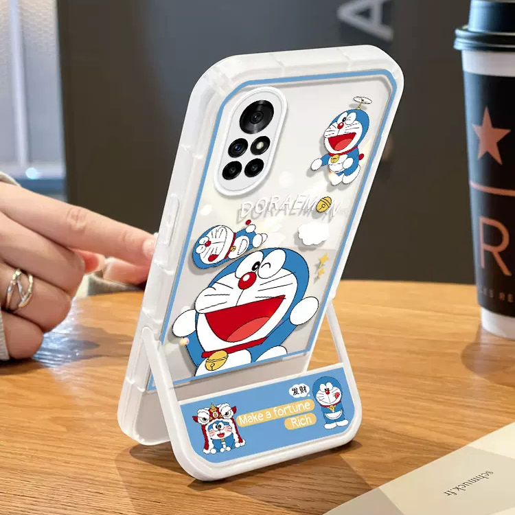 เคสโทรศัพท์มือถือ ลายการ์ตูนโดราเอมอน มีขาตั้ง สําหรับ Redmi NOTE 10 4G Redmi NOTE11 4G 11S NOTE11T 5G NOTE10 5G 11PRO 11TPRO 11TPRO NOTE12 12PRO 12TURBO NOTE13 13PROPLU
