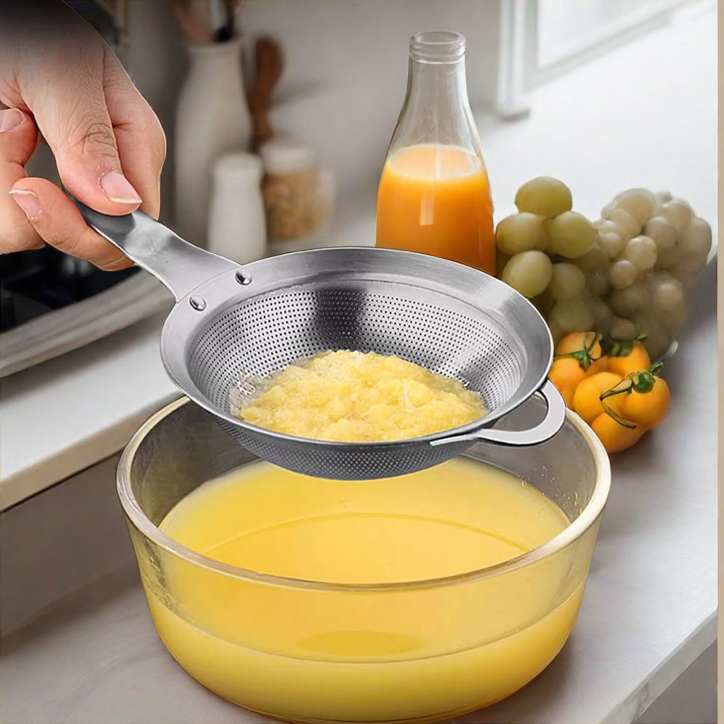 ตะแกรงกรองอาหาร สเตนเลส 304 อเนกประสงค์ กันสนิม ทําความสะอาดง่าย สําหรับอบพาสต้า - รูปที่ 5