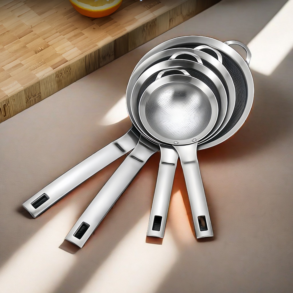 ตะแกรงกรองอาหาร สเตนเลส 304 อเนกประสงค์ กันสนิม ทําความสะอาดง่าย สําหรับอบพาสต้า - รูปที่ 6