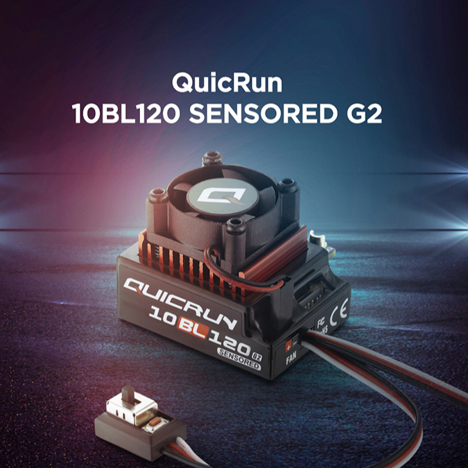 Hobbywing QUICRUN เซนเซอร์ไร้แปรงถ่าน 10BL120 G2 120A ESC สําหรับยานพาหนะบังคับ 1/10