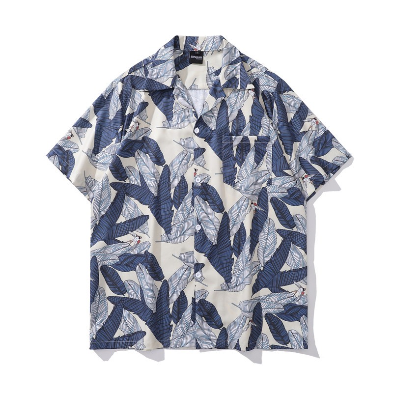เสื้อเชิ้ตฮาวาย แขนสั้น พิมพ์ลายดอกไม้ ไอคอนเข้ม หลากสี สไตล์วินเทจ เหมาะกับฤดูร้อน สําหรับผู้ชาย ผู้หญิง