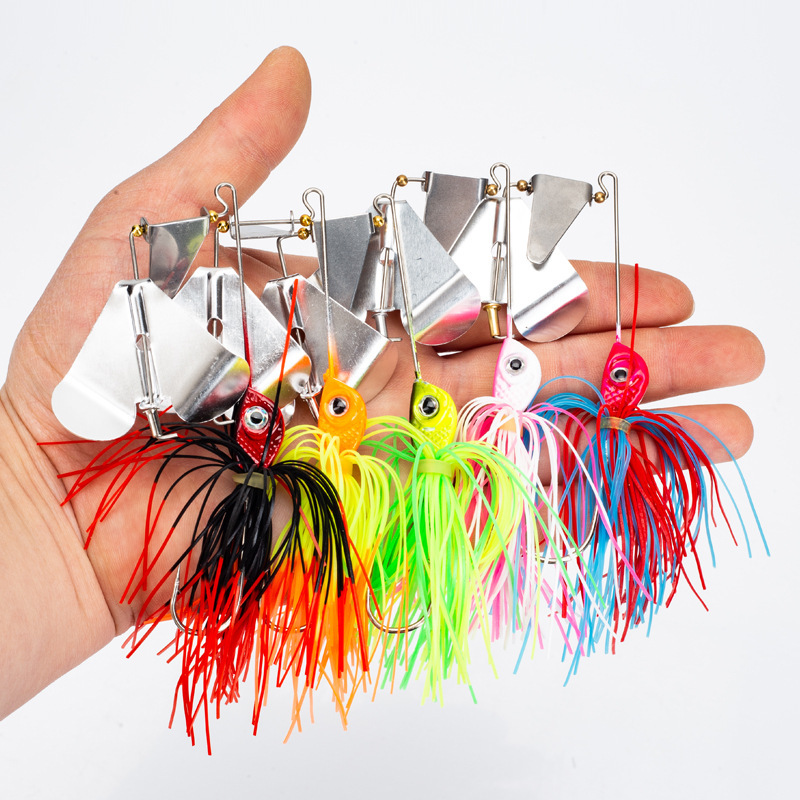 1 ชิ ้ นช ้ อนตกปลาล ่ อ Spinner Buzz 10cm/14.7g Sinking เหยื ่ อ Swimbait Bass Hard Jig Jigging