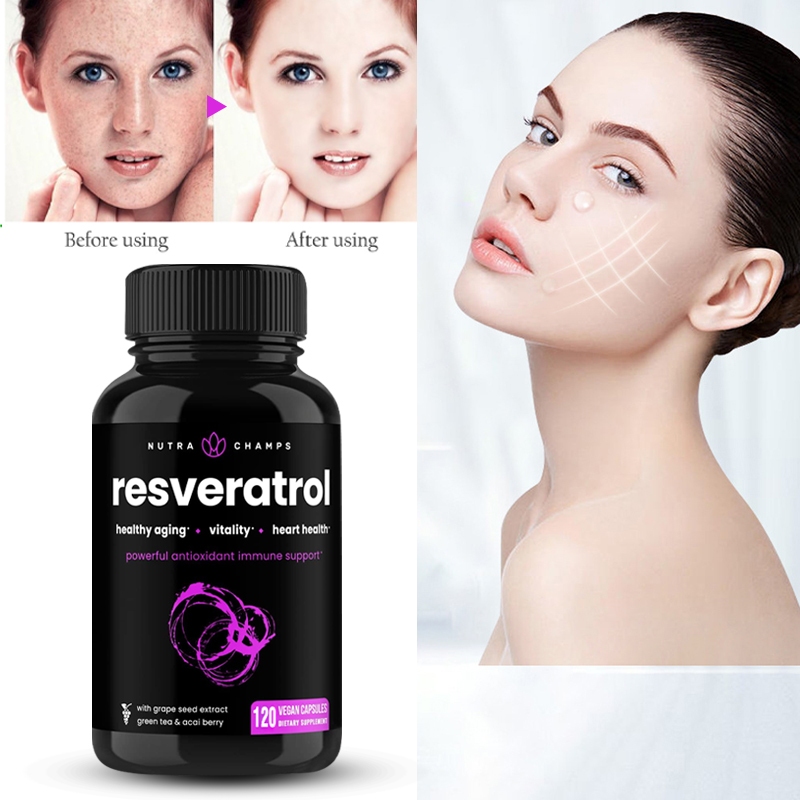 Resveratrol อาหารเสริมวีแกน - รองรับริ้วรอยแห่งวัย ภูมิคุ้มกัน และหัวใจ เสริมสุขภาพ