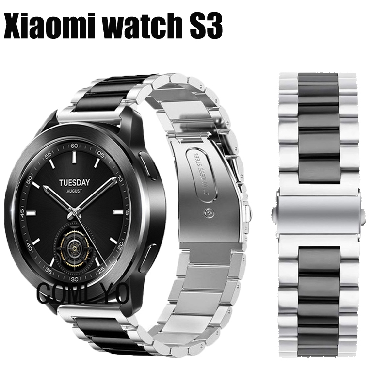 สําหรับ xiaomi watch S3 สายสแตนเลส Smartwatch ผู้หญิง ผู้ชาย สายหรูหรา